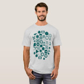 Dingbat Abstract - Moss Green T-shirt (Voorkant volledig)