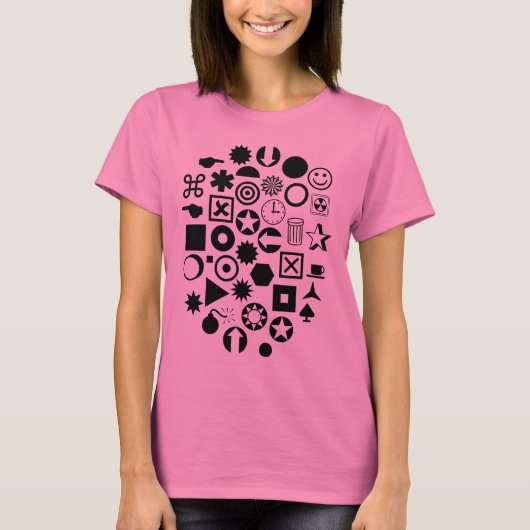 Dingbat Abstract T-shirt (Voorkant)