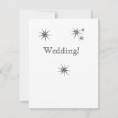 Dingbat Stars Wedding Invitation Kaart (Achterkant)