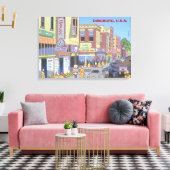 Dingburg, Verenigde Staten Canvas Afdruk (Insitu (Woonkamer))