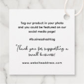 dingen binnen, kleine zakelijke Labels roze (Achterkant)