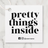 dingen binnen, kleine zakelijke Labels wit (Voorkant)