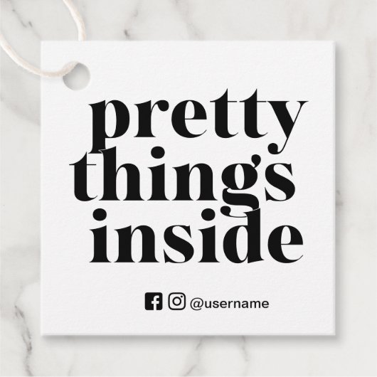  dingen binnen, kleine zakelijke Labels wit (Voorkant)