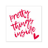 dingen binnen schattig script cadeauverpakking zelfinktende stempel (Design)