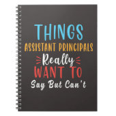 dingen die assistent principaal echt cadeau wil ze notitieboek (Voorkant)