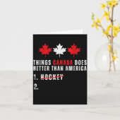 Dingen die Canada beter doet dan Amerika 1 ijshock Kaart (Gele Bloem)
