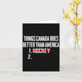 Dingen die Canada beter doet dan Amerika 1 ijshock Kaart (Gele Bloem)