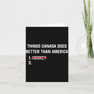 Dingen die Canada beter doet dan Amerika grap hock Kaart