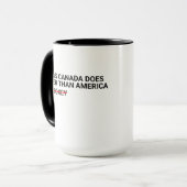 Dingen die Canada beter doet dan Amerika Grappige  Mok (Voorkant links)