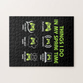 Dingen die de gamer in de vrije tijd doet legpuzzel (Horizontaal)