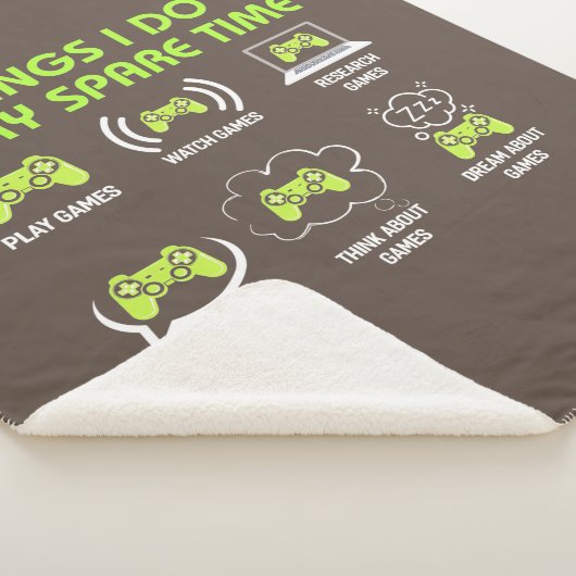 Dingen die de gamer in de vrije tijd doet sherpa deken (3/4)