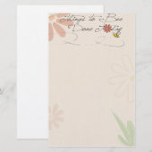 dingen die gedaan worden met bijen briefpapier (Voorkant / Achterkant)