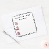 'Dingen die helpen' Health Journal Vierkante Sticker (Envelop)