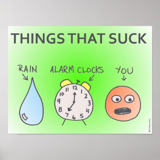 "Dingen die het Poster opslokken" (Voorkant)