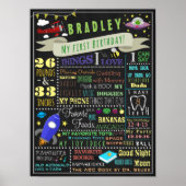 Dingen die het Poster van de eerste verjaardag bin (Voorkant)