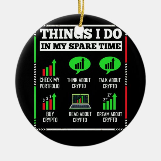 Dingen die ik doe in mijn reservetijdhandel, crypt keramisch ornament (Voorkant)