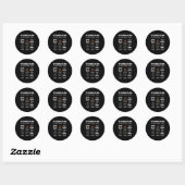 Dingen die ik doe in mijn vrije tijd 3D-printen Fu Ronde Sticker (Vel)
