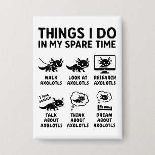 Dingen die ik doe in mijn vrije tijd Axolotl hobby Button