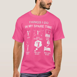 Dingen die ik doe in mijn vrije tijd boogschieten t-shirt