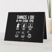 Dingen die ik doe in mijn vrije tijd Bunny Rabbit Kaart (Achterkant)