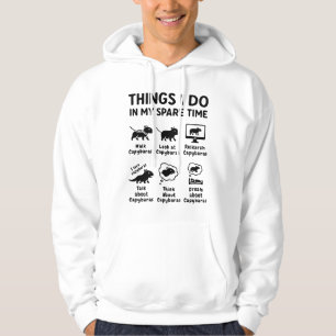 Dingen die ik doe in mijn vrije tijd Capybara Grap Hoodie