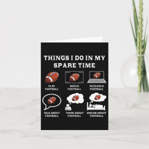 Dingen die ik doe in mijn vrije tijd Football lief Kaart