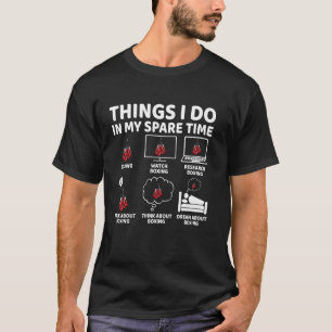 Dingen die ik doe in mijn vrije tijd Funny Boxing T-shirt