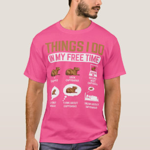 Dingen die ik doe in mijn vrije tijd Funny Cavy Kn T-shirt