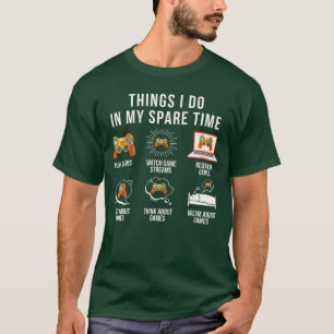Dingen die ik doe in mijn vrije tijd Gamen familie T-shirt