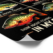 Dingen die ik doe in mijn vrije tijd Grappig Gevis Poster (Hoek)