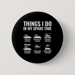 Dingen die ik doe in mijn vrije tijd grappig ponto ronde button 5,7 cm