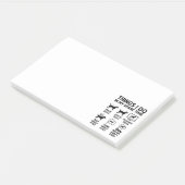 Dingen die ik doe in mijn vrije tijd Honden Grappi Post-it® Notes (Schuin)