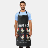 Dingen die ik doe in mijn vrije tijd Kippenfokkeri Schort (Gedragen)