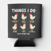 Dingen die ik doe in mijn vrije tijd kippenhouderi blikjeskoeler (Voorkant)