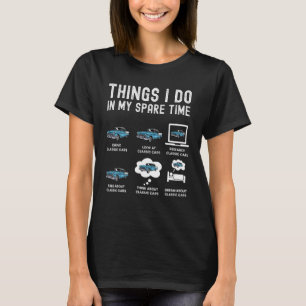 Dingen die ik doe in mijn vrije tijd klassieke aut t-shirt