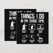 Dingen die ik doe in mijn vrije tijd konijntje kon kaart (Voorkant / Achterkant)