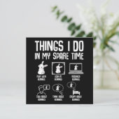 Dingen die ik doe in mijn vrije tijd konijntje kon kaart (Staand voorkant)