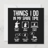 Dingen die ik doe in mijn vrije tijd konijntje kon kaart (Achterkant)