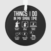 Dingen die ik doe in mijn vrije tijd konijntje kon ornament (achterkant)