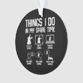 Dingen die ik doe in mijn vrije tijd konijntje kon ornament (voorkant)