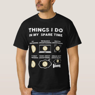 Dingen die ik doe in mijn vrije tijd oriëntatielop t-shirt