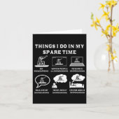 Dingen die ik doe in mijn vrije tijd snowboarden kaart (Gele Bloem)