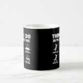 Dingen die ik doe in mijn vrije tijd snowboarden koffiemok (Center)