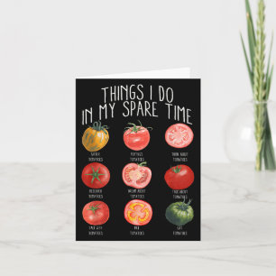 Dingen die ik doe in mijn vrije tijd Tomaten Tuini Kaart