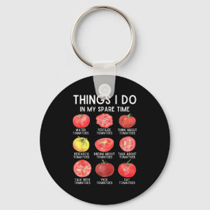 Dingen die ik doe in mijn vrije tijd Tomaten Tuini Sleutelhanger