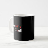 Dingen die ik haat T-shirt Grappige computer nerd Koffiemok (Voorkant links)