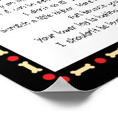 Dingen die ik heb geleerd van Staffordshire Bull T Poster (Hoek)