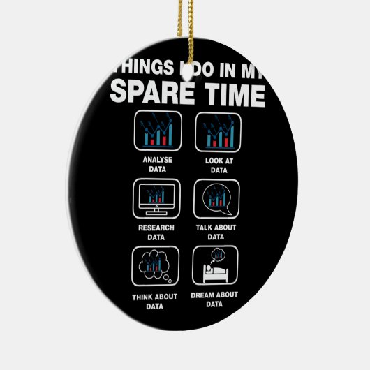 Dingen die ik in mijn reservetijd in de wetenschap keramisch ornament (Rechts)