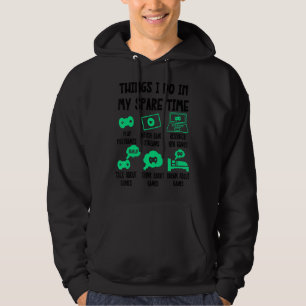Dingen die ik in mijn vrije tijd doe, gamervideo's hoodie