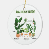 Dingen die ik in mijn vrije tijd doe - Gardener, t Keramisch Ornament (Links)